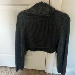 Grey turtle neck